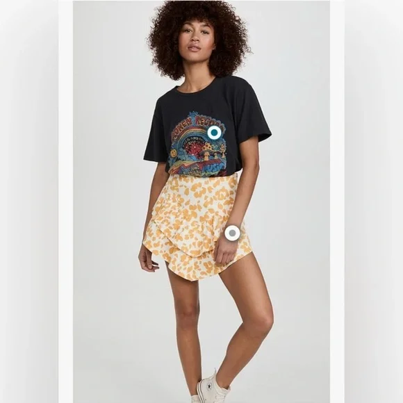 Mothers Ruffle Woman’s Dyed Denim Skirt - Picture 2 of 11